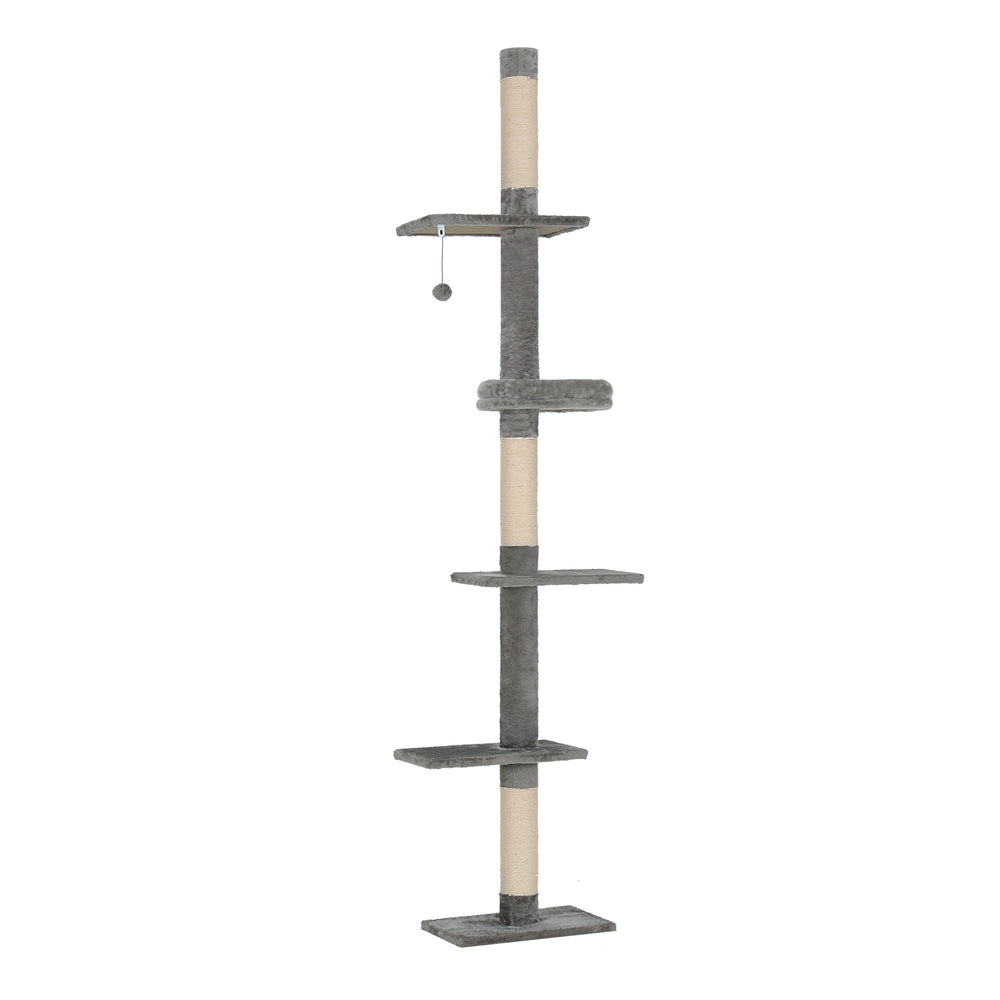 I.Pet Cat Tree Tower Scratching Post Wood Scratcher Condo Toys Trees Bed Large