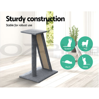 I.Pet Cat Tree Tower Scratching Post Scratcher Wood Condo Bed Toys Play Ladder