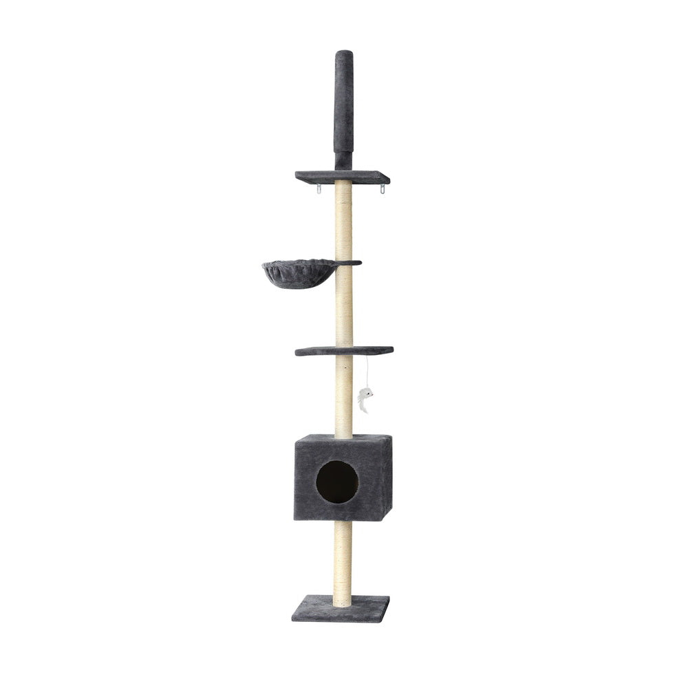 I.Pet Cat Tree Tower Scratching Post Wood Scratcher Condo Toys Trees Bed Large