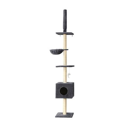 I.Pet Cat Tree Tower Scratching Post Wood Scratcher Condo Toys Trees Bed Large