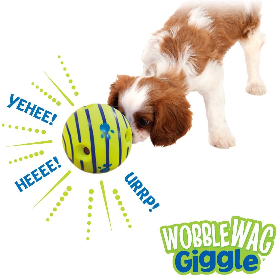 Wobble Wag Giggle Interactive Dog Toy Ball with Engaging Giggle Sounds