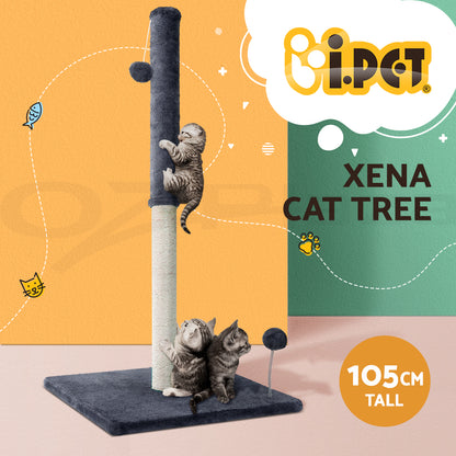 I.Pet Cat Tree Tower Scratching Post Scratcher Wood Condo Bed Toys Play Ladder