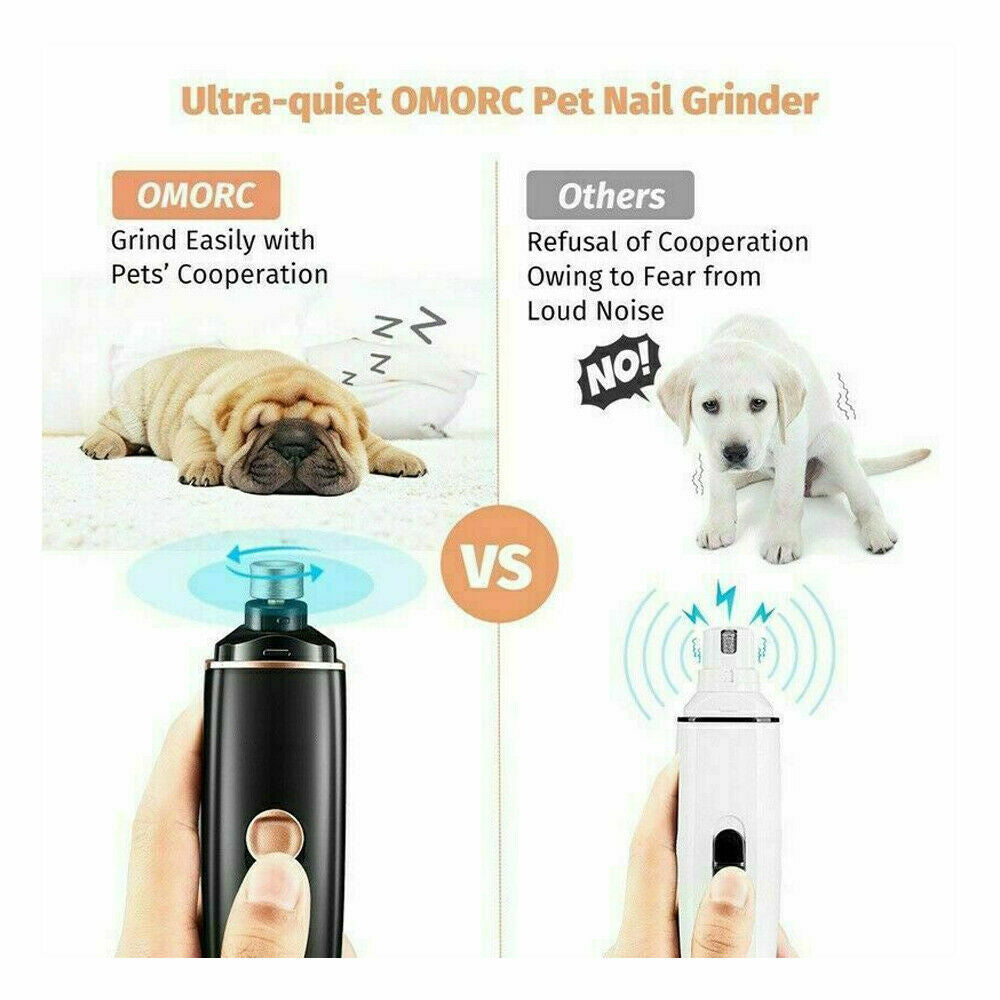 Electric Nail Grinder for Dogs and Cats - Professional Grooming Tool for Claw Care