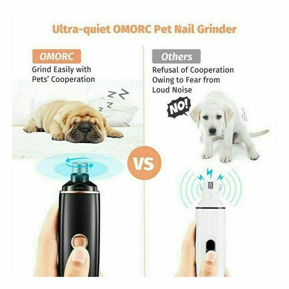 Electric Nail Grinder for Dogs and Cats - Professional Grooming Tool for Claw Care