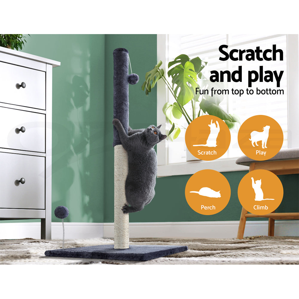 I.Pet Cat Tree Tower Scratching Post Scratcher Wood Condo Bed Toys Play Ladder