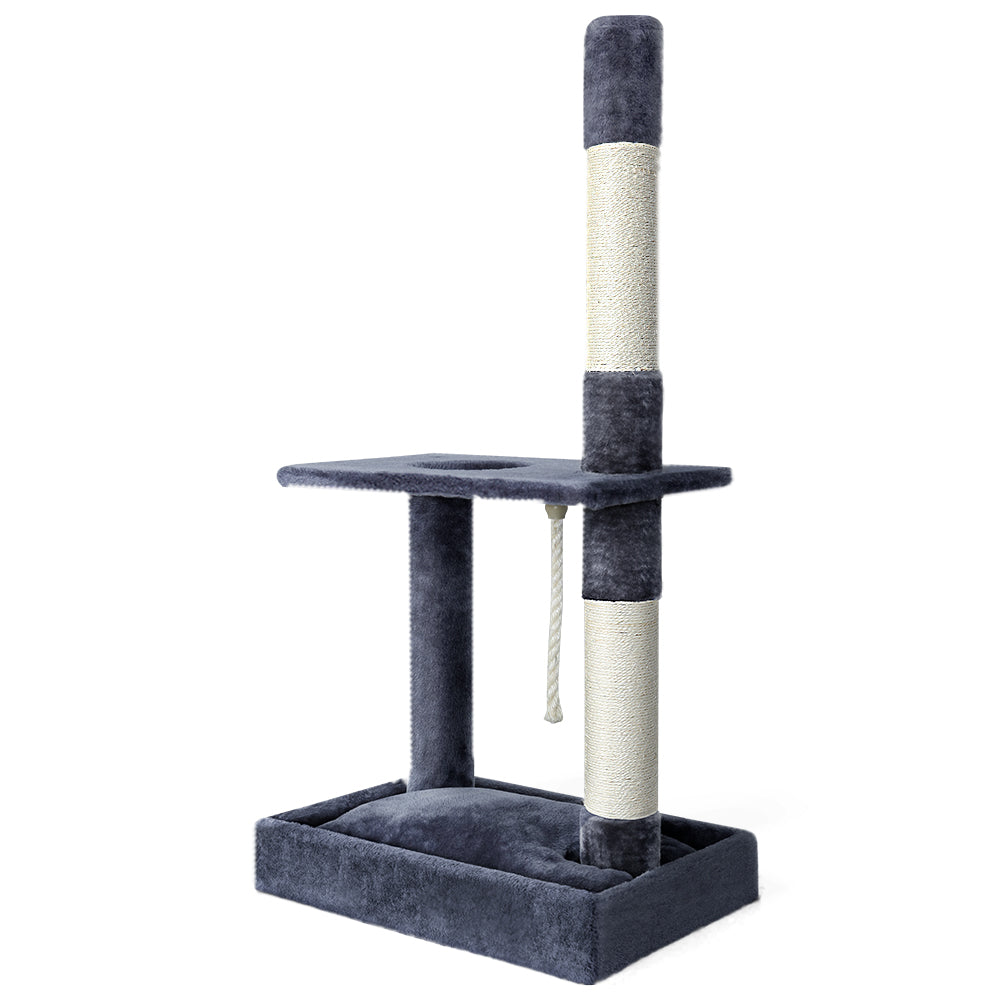I.Pet Cat Tree Tower Scratching Post Scratcher Wood Condo Bed Toys Play Ladder