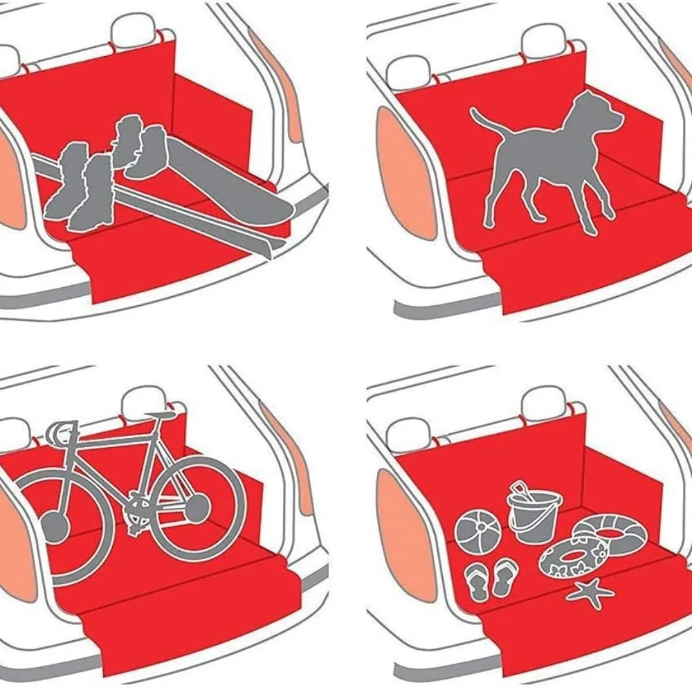 Wear-Resistant Waterproof Dog Carrier and Car Seat Cover for SUVs - Durable and Easy to Install Vehicle Protection Liner