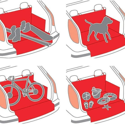 Wear-Resistant Waterproof Dog Carrier and Car Seat Cover for SUVs - Durable and Easy to Install Vehicle Protection Liner