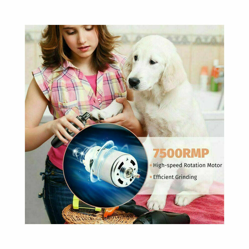 Electric Nail Grinder for Dogs and Cats - Professional Grooming Tool for Claw Care