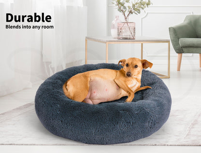 Pawz Dog Calming Bed Warm Soft Plush Thicker round Comfy Sleeping Large Washable