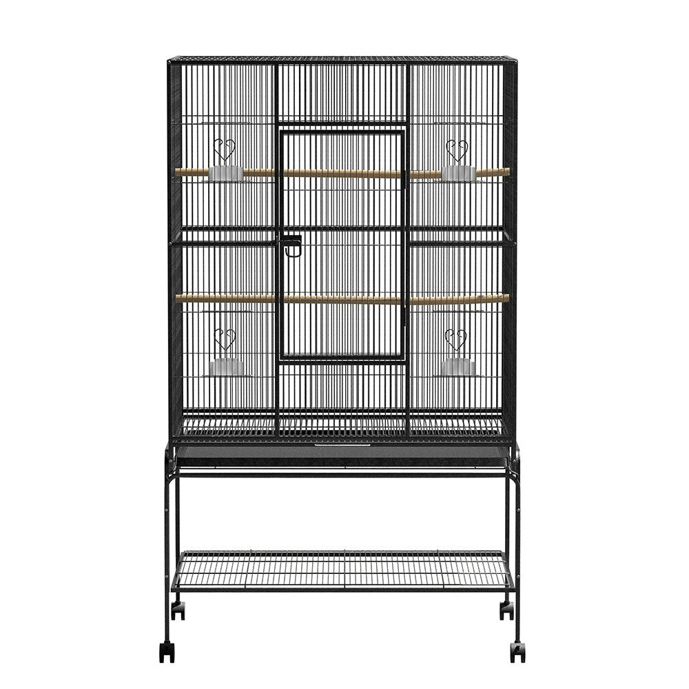 I.Pet Bird Cage Large Cages 88Cm Parrot Aviary Stand-Alone Budgie Perch Canary