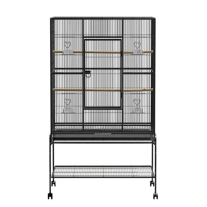 I.Pet Bird Cage Large Cages 88Cm Parrot Aviary Stand-Alone Budgie Perch Canary