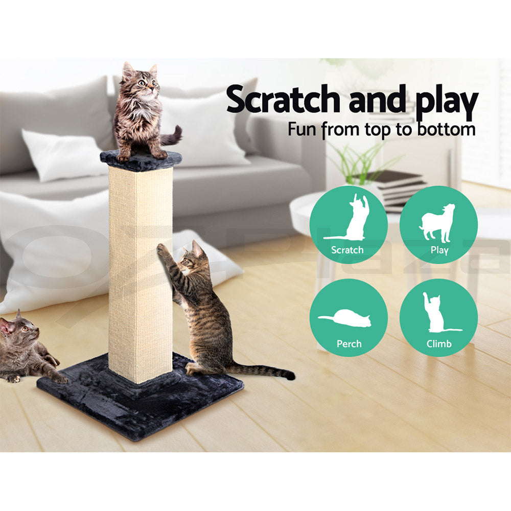 I.Pet Cat Tree Tower Scratching Post Scratcher Wood Condo Bed Toys Play Ladder