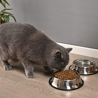 790Ml Pet Dog Puppy Food Water Dish Feeder Bowl Stainless Steel Non Slip Durable