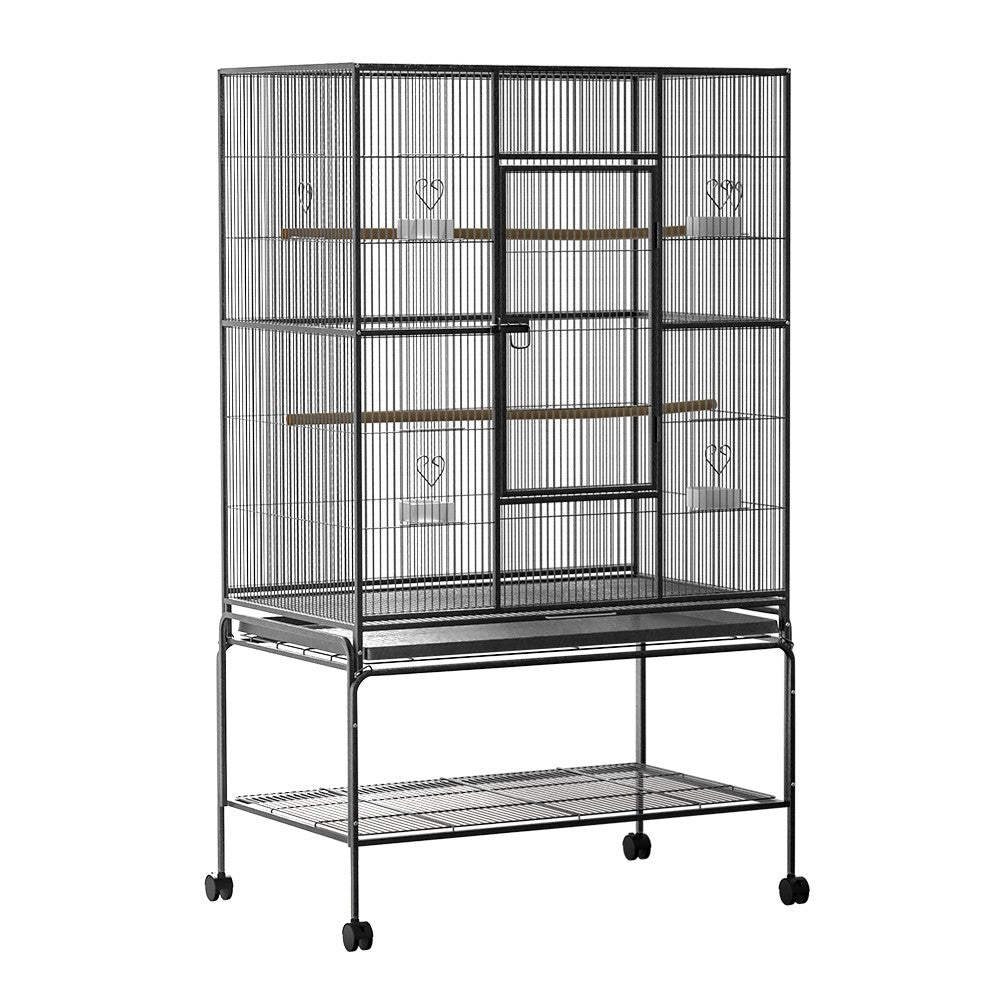 I.Pet Bird Cage Large Cages 88Cm Parrot Aviary Stand-Alone Budgie Perch Canary