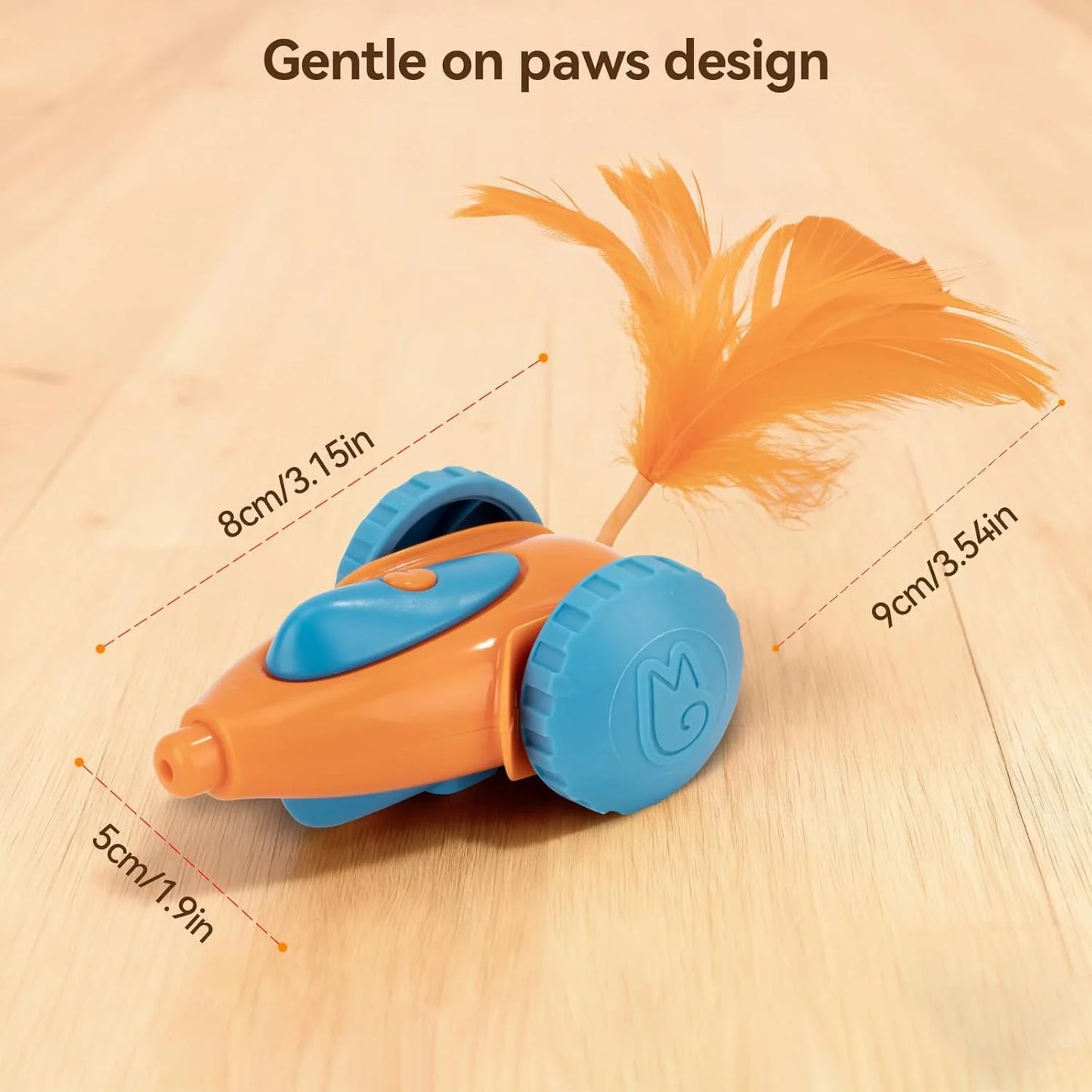 Cat Toy, Automatic Interactive Migicar Toy like a Mouse, Intelligent Programme, Rechargeable Kitten Toy
