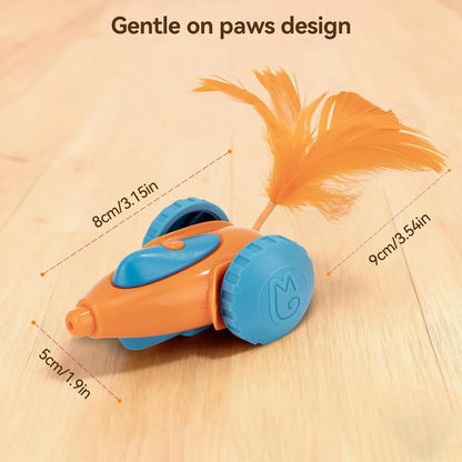 Cat Toy, Automatic Interactive Migicar Toy like a Mouse, Intelligent Programme, Rechargeable Kitten Toy