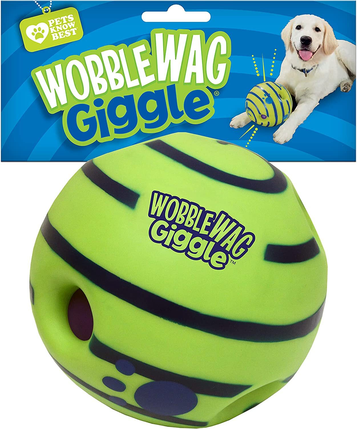 Wobble Wag Giggle Interactive Dog Toy Ball with Engaging Giggle Sounds