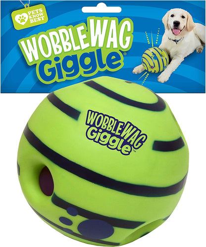 Wobble Wag Giggle Interactive Dog Toy Ball with Engaging Giggle Sounds