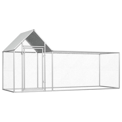NNEVL Chicken Coop 3x1x1.5 m Galvanised Steel
