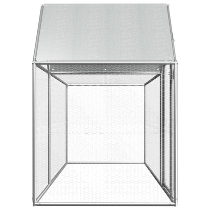 NNEVL Chicken Coop 3x1x1.5 m Galvanised Steel