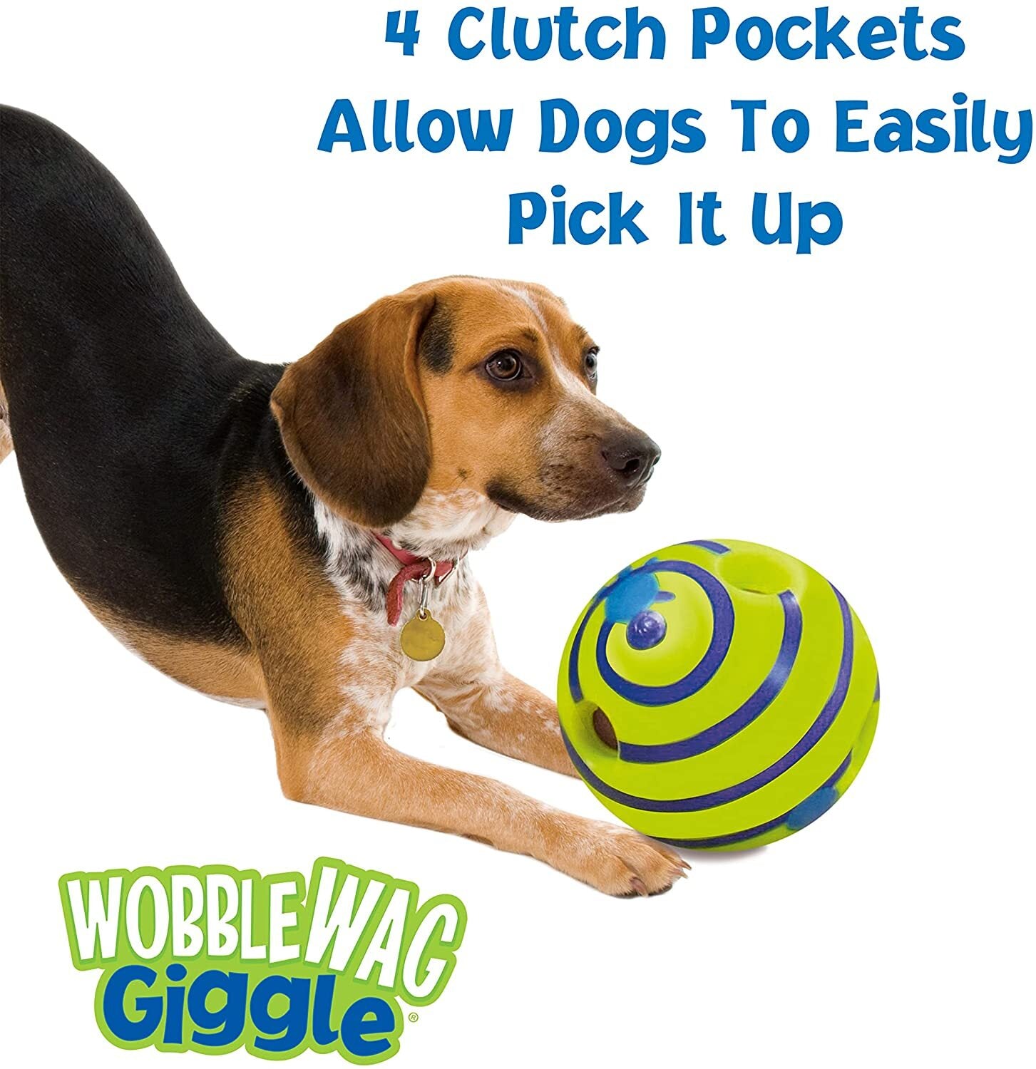Wobble Wag Giggle Interactive Dog Toy Ball with Engaging Giggle Sounds