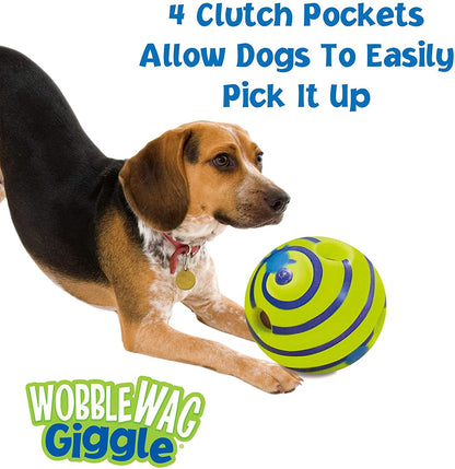 Wobble Wag Giggle Interactive Dog Toy Ball with Engaging Giggle Sounds