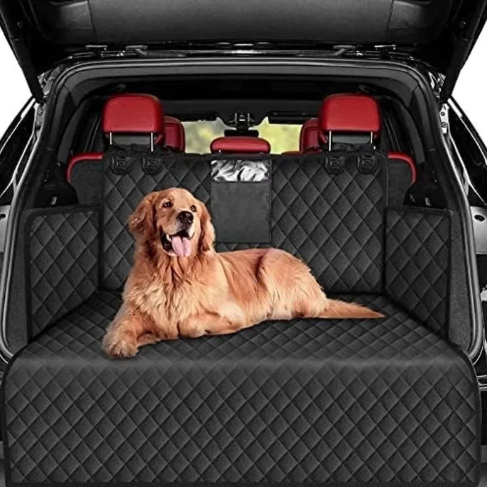 Wear-Resistant Waterproof Dog Carrier and Car Seat Cover for SUVs - Durable and Easy to Install Vehicle Protection Liner