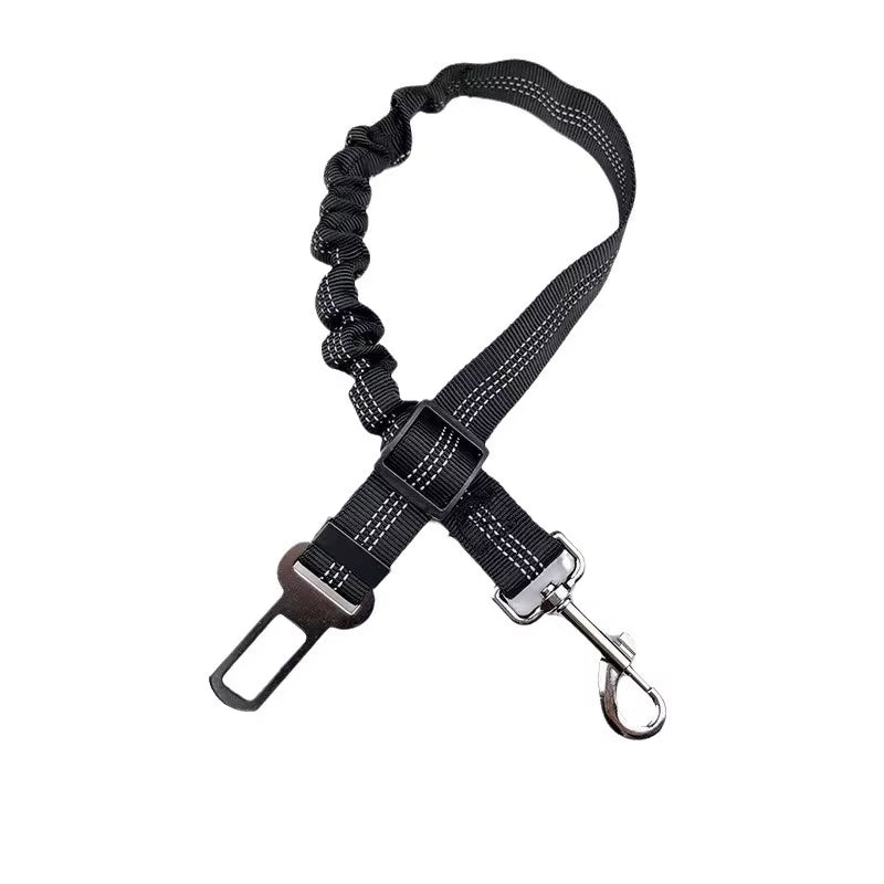 Dog Safety Leash Adjustable Retractable Cushioning Elastic Pet Leash Car Seat Seat Belt Safety Rope Tug Rope