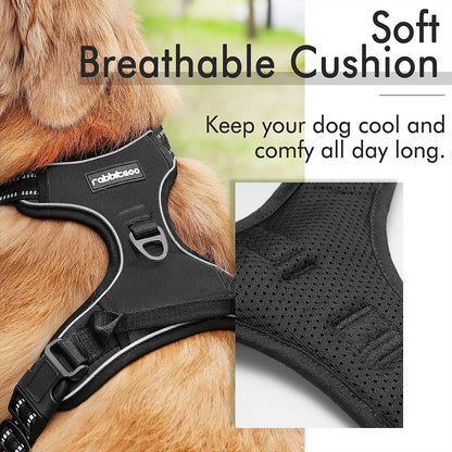 Rabbitgoo Adjustable No-Pull Front Range Dog Harness for Large Pets