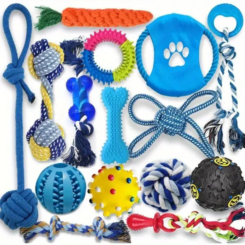 NNETM Series Dog Chew Toy Set (15pcs)