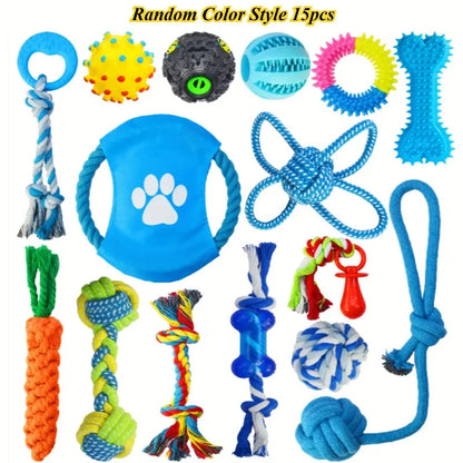NNETM Series Dog Chew Toy Set (15pcs)