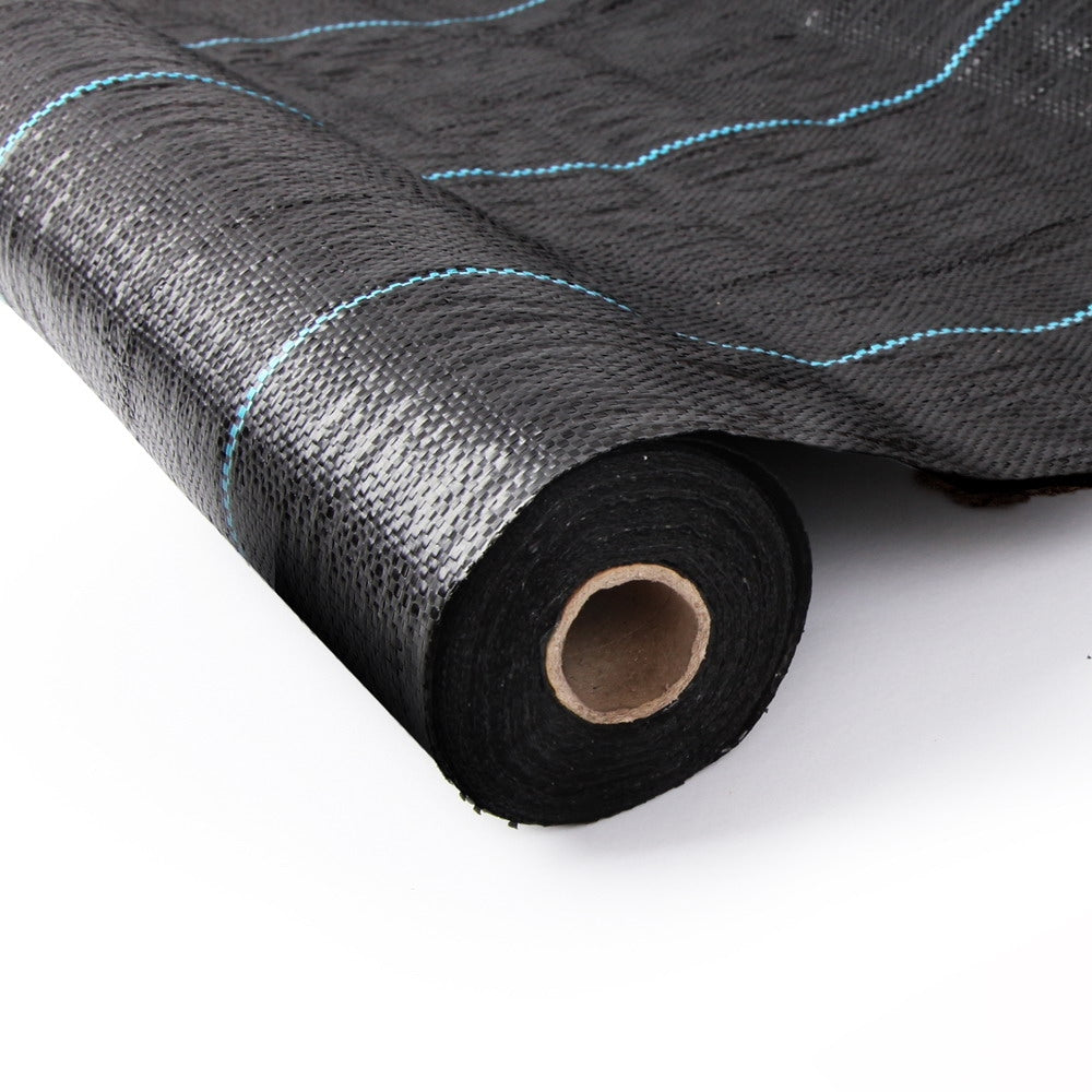 NNEDSZ 3.66m x 30m Weedmat Weed Control Mat Woven Fabric Gardening Plant PE
