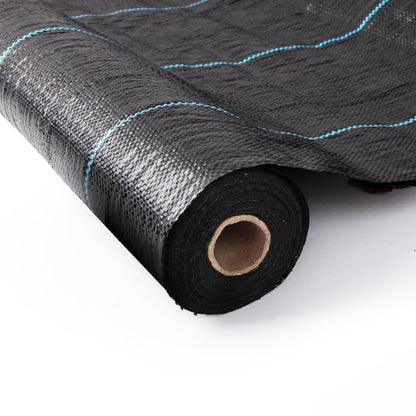 NNEDSZ 3.66m x 30m Weedmat Weed Control Mat Woven Fabric Gardening Plant PE