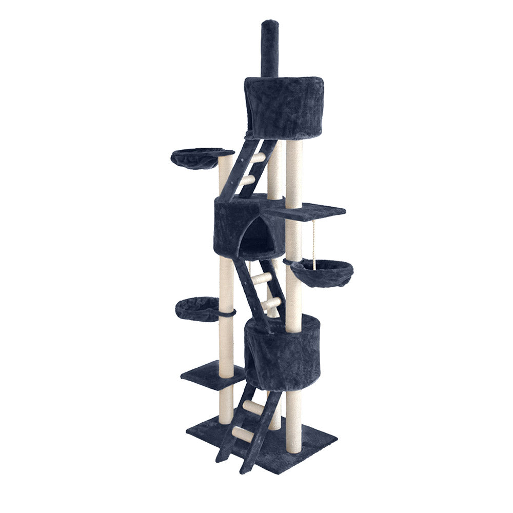 I.Pet Cat Tree Tower Scratching Post Wood Scratcher Condo Toys Trees Bed Large