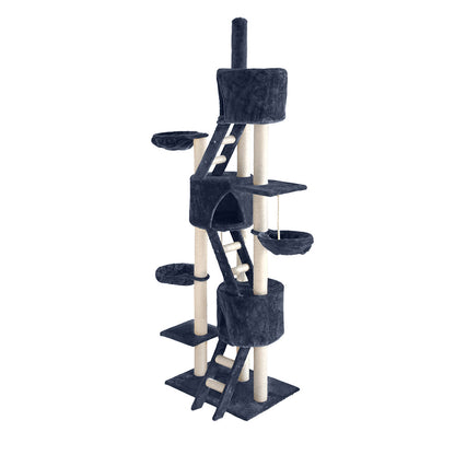 I.Pet Cat Tree Tower Scratching Post Wood Scratcher Condo Toys Trees Bed Large