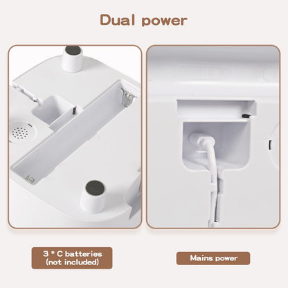 Pawz 5L Automatic Pet Feeder with Dual Bowls for Dogs and Cats - Smart Food Dispenser with Timer
