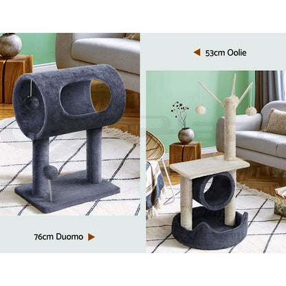 I.Pet Cat Tree Tower Scratching Post Scratcher Wood Condo Bed Toys Play Ladder