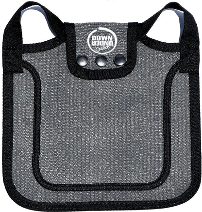 Premium Chicken Saddle, Adjustable Straps to Suit Medium and Large Hens, Poultry Saver, Protector, Apron, Supplies, Products and Equipment, Including Shoulder Cover (Grey Mesh)
