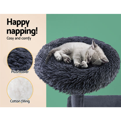 I.Pet Cat Tree Tower Scratching Post Scratcher Wood Condo Bed Toys Play Ladder