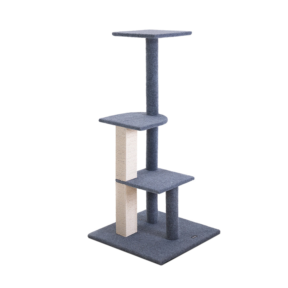 I.Pet Cat Tree Tower Scratching Post Scratcher Wood Condo Bed Toys Play Ladder