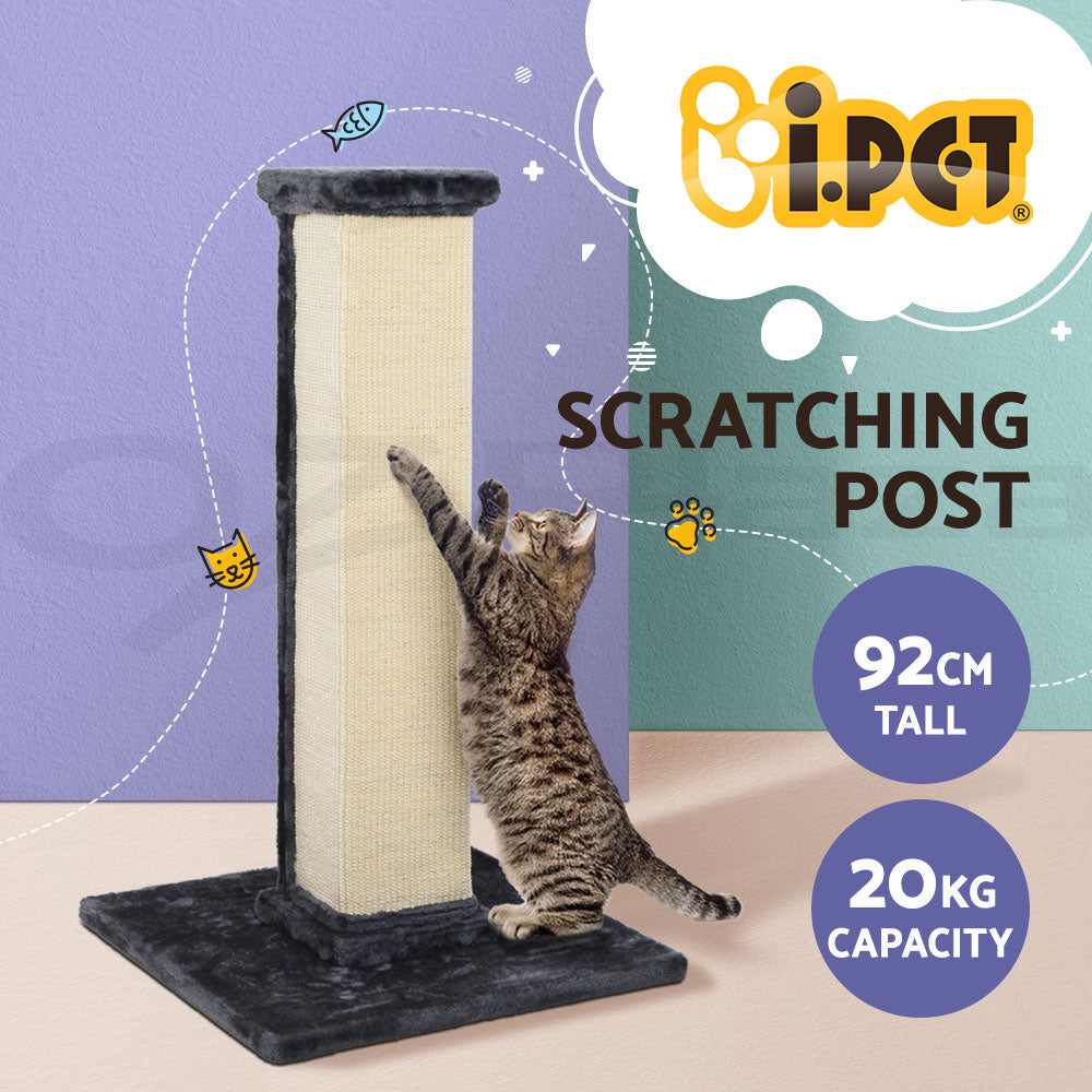 I.Pet Cat Tree Tower Scratching Post Scratcher Wood Condo Bed Toys Play Ladder