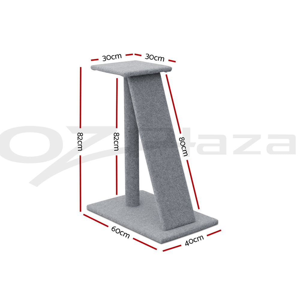 I.Pet Cat Tree Tower Scratching Post Scratcher Wood Condo Bed Toys Play Ladder