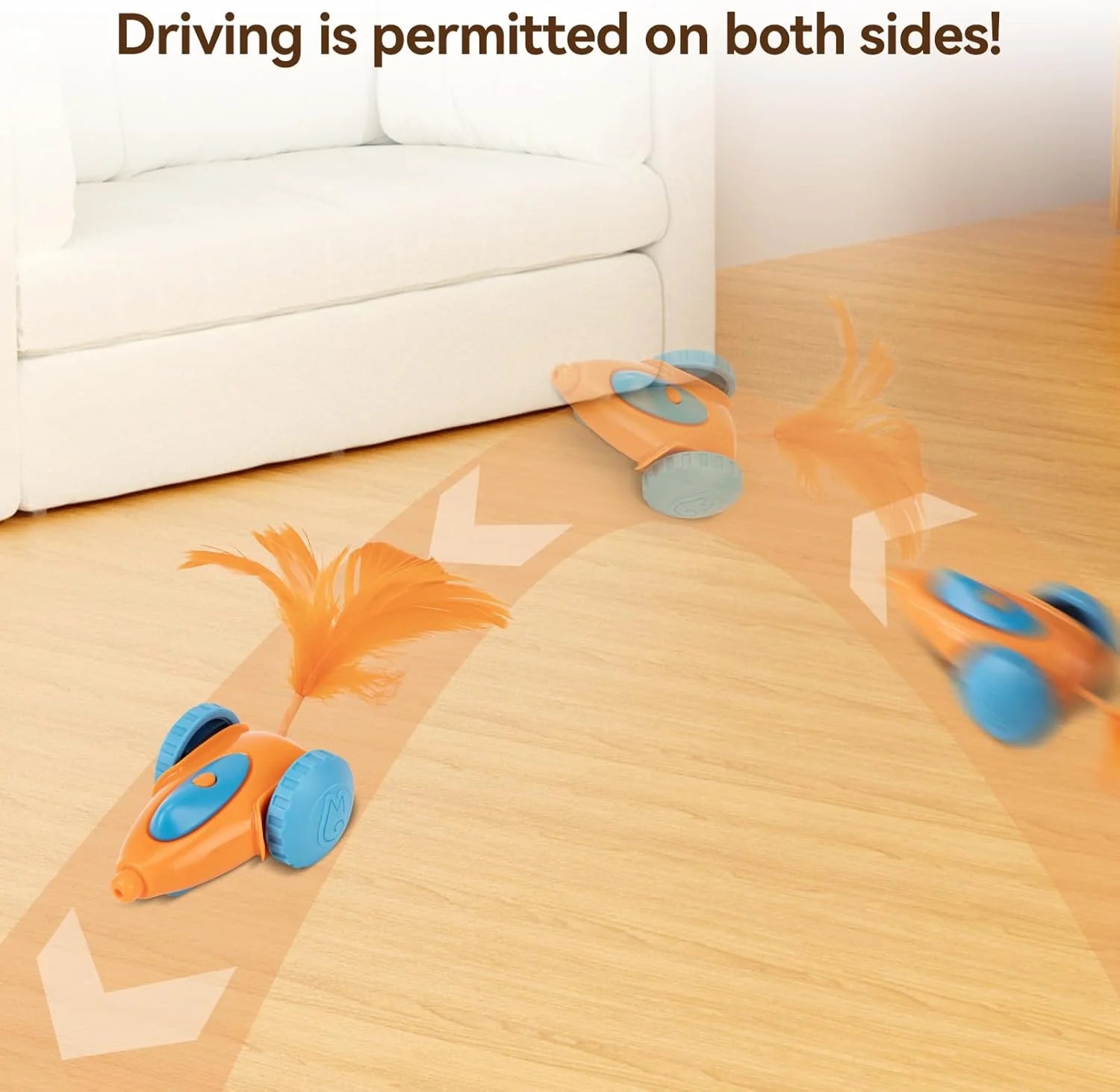 Cat Toy, Automatic Interactive Migicar Toy like a Mouse, Intelligent Programme, Rechargeable Kitten Toy
