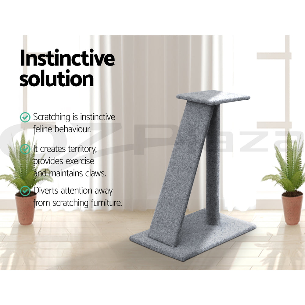 I.Pet Cat Tree Tower Scratching Post Scratcher Wood Condo Bed Toys Play Ladder