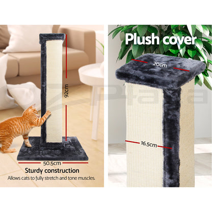 I.Pet Cat Tree Tower Scratching Post Scratcher Wood Condo Bed Toys Play Ladder