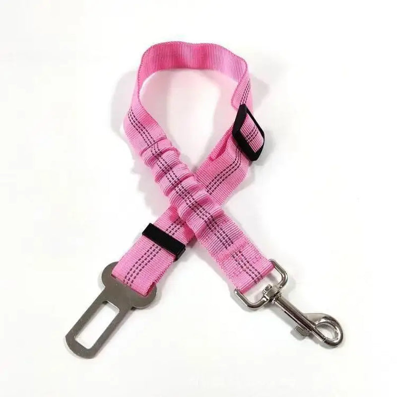Dog Safety Leash Adjustable Retractable Cushioning Elastic Pet Leash Car Seat Seat Belt Safety Rope Tug Rope
