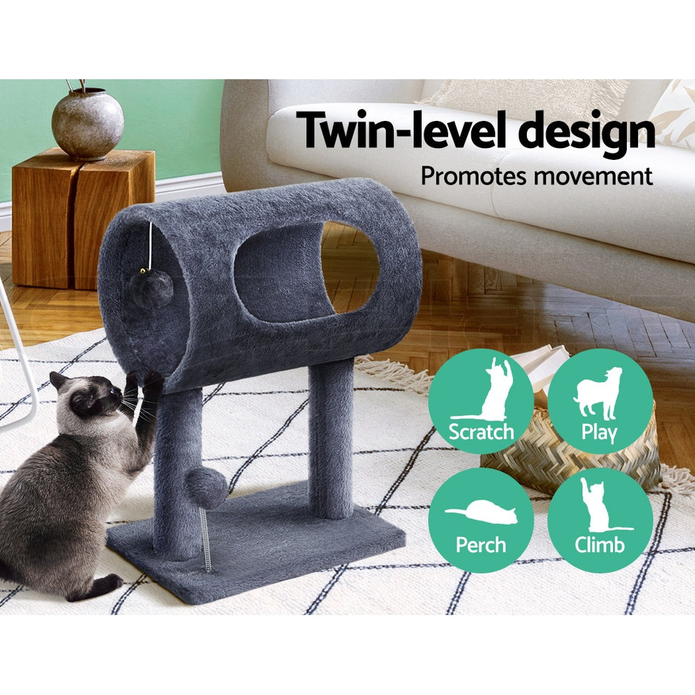 I.Pet Cat Tree Tower Scratching Post Scratcher Wood Condo Bed Toys Play Ladder