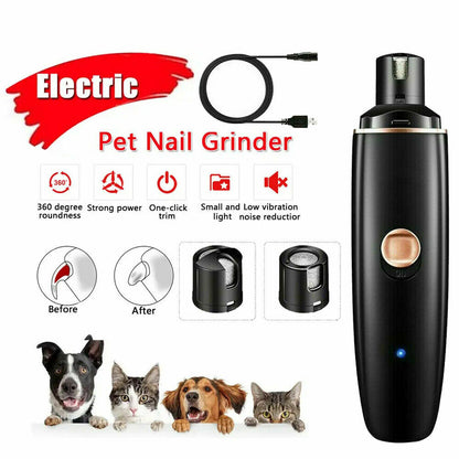 Electric Nail Grinder for Dogs and Cats - Professional Grooming Tool for Claw Care