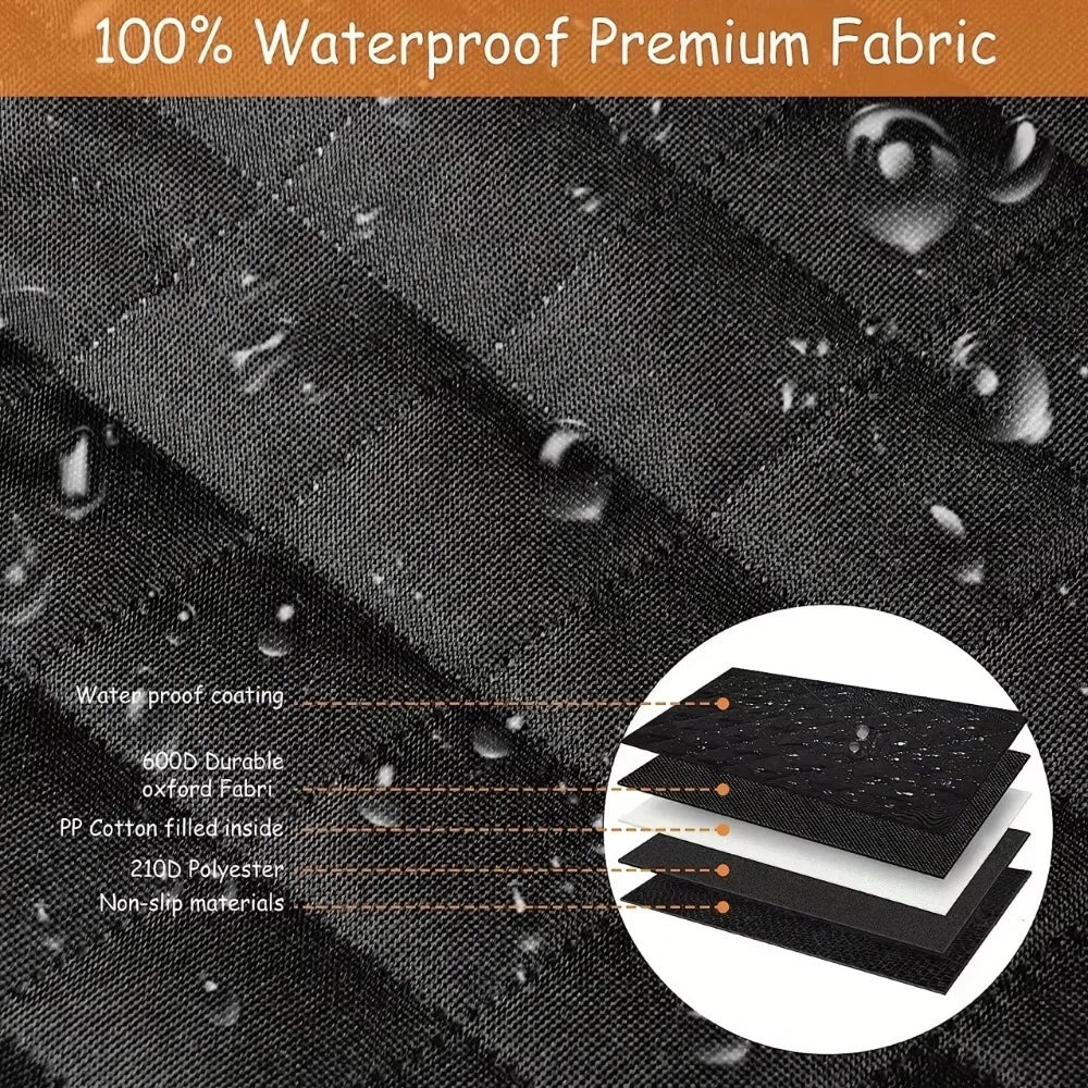 Wear-Resistant Waterproof Dog Carrier and Car Seat Cover for SUVs - Durable and Easy to Install Vehicle Protection Liner